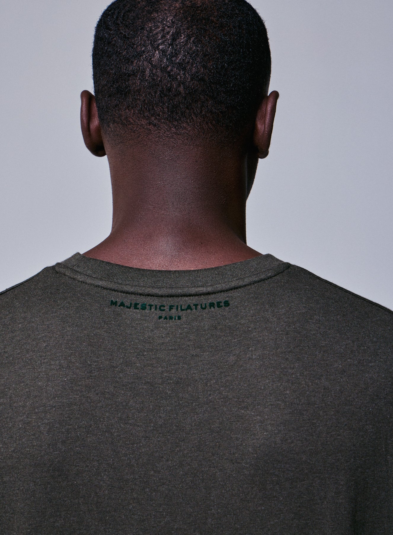 T-shirt Vert Col Rond Manches Courtes en Coton organique - Image 4
