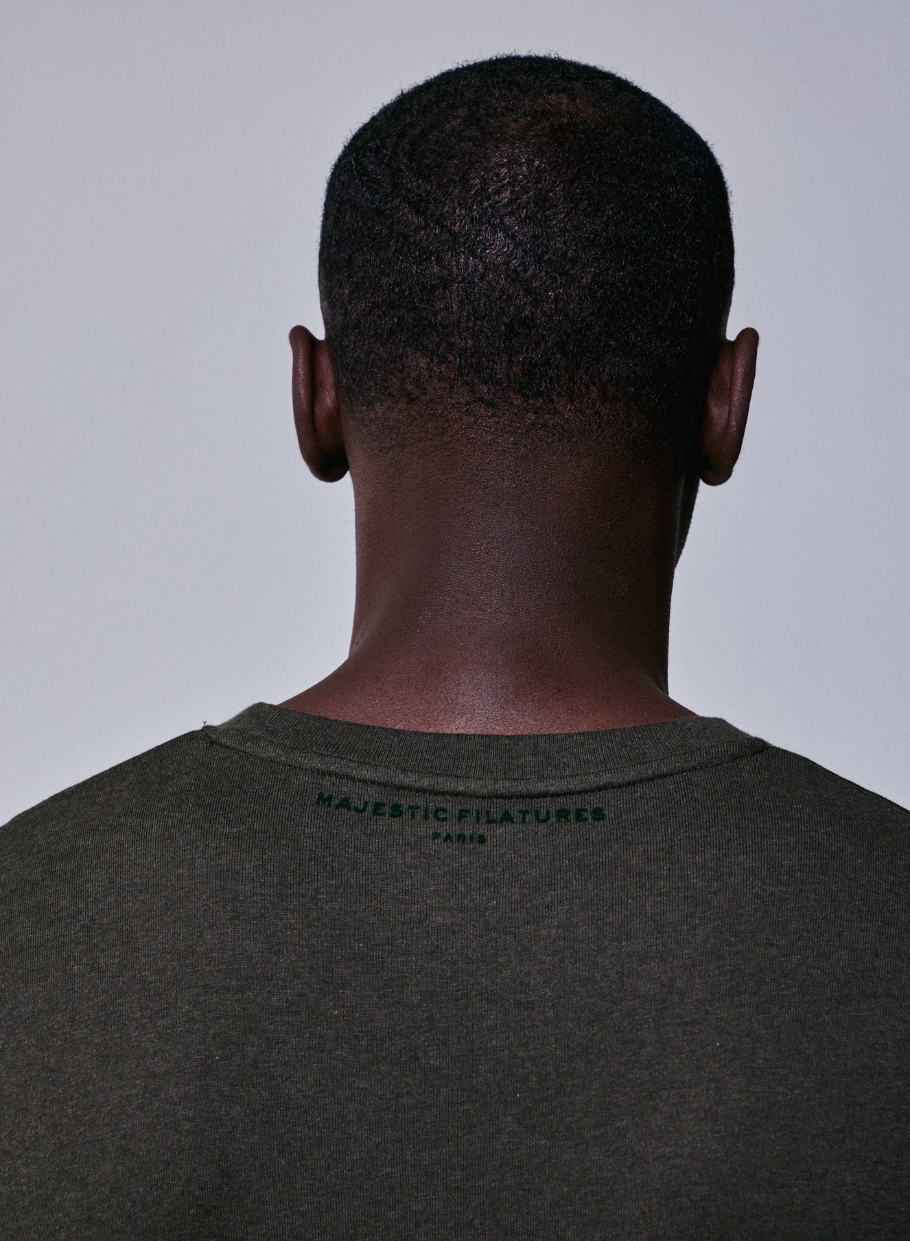 T-shirt Vert Col Rond Manches Longues en Coton organique - Image 3