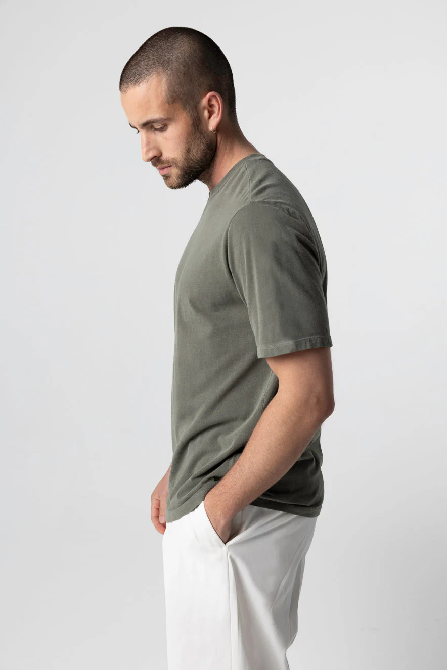 T-shirt Jungle Col Rond Manches Courtes en Coton organique / Elasthanne - Image 3