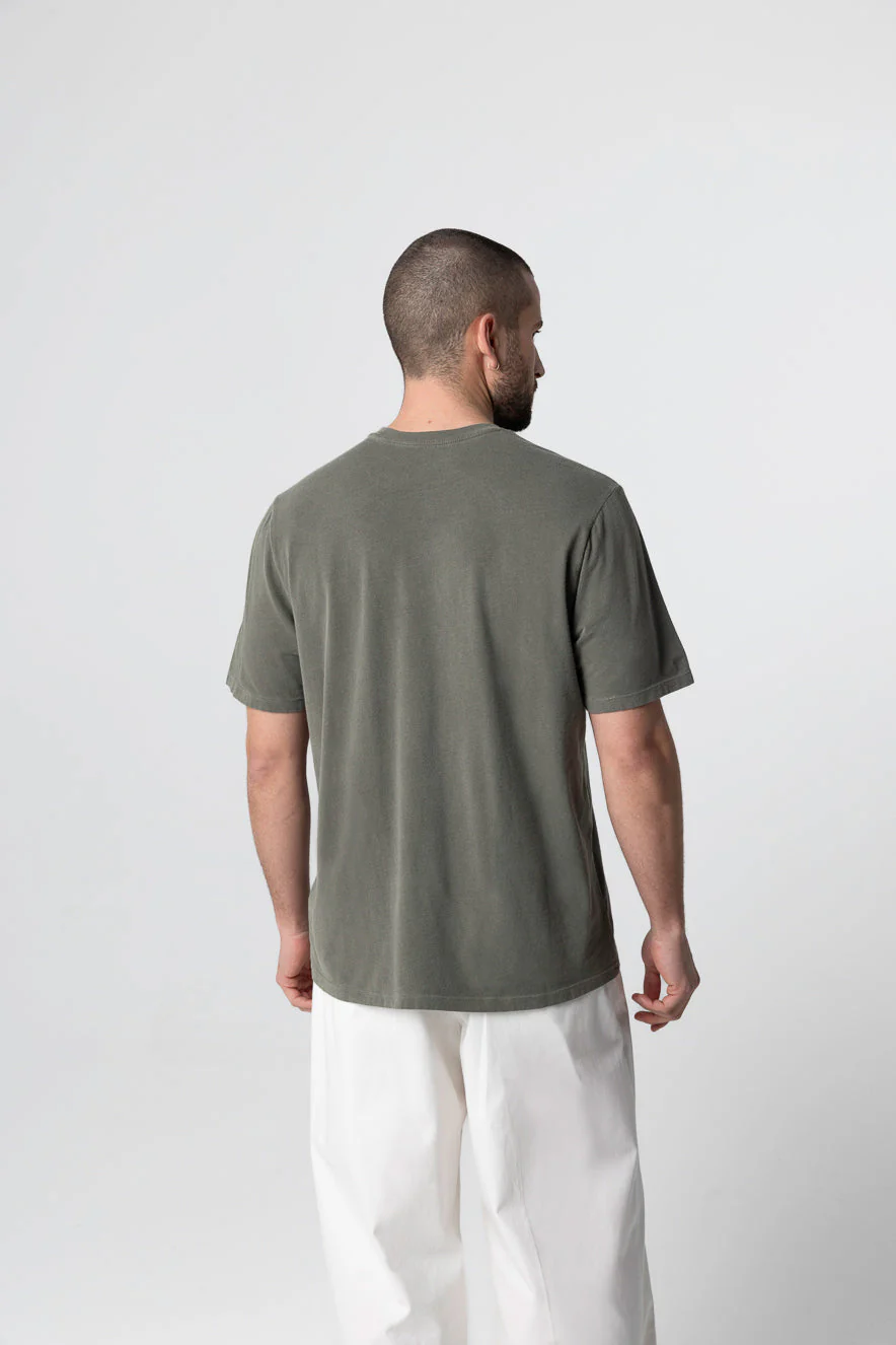 T-shirt Jungle Col Rond Manches Courtes en Coton organique / Elasthanne - Image 4
