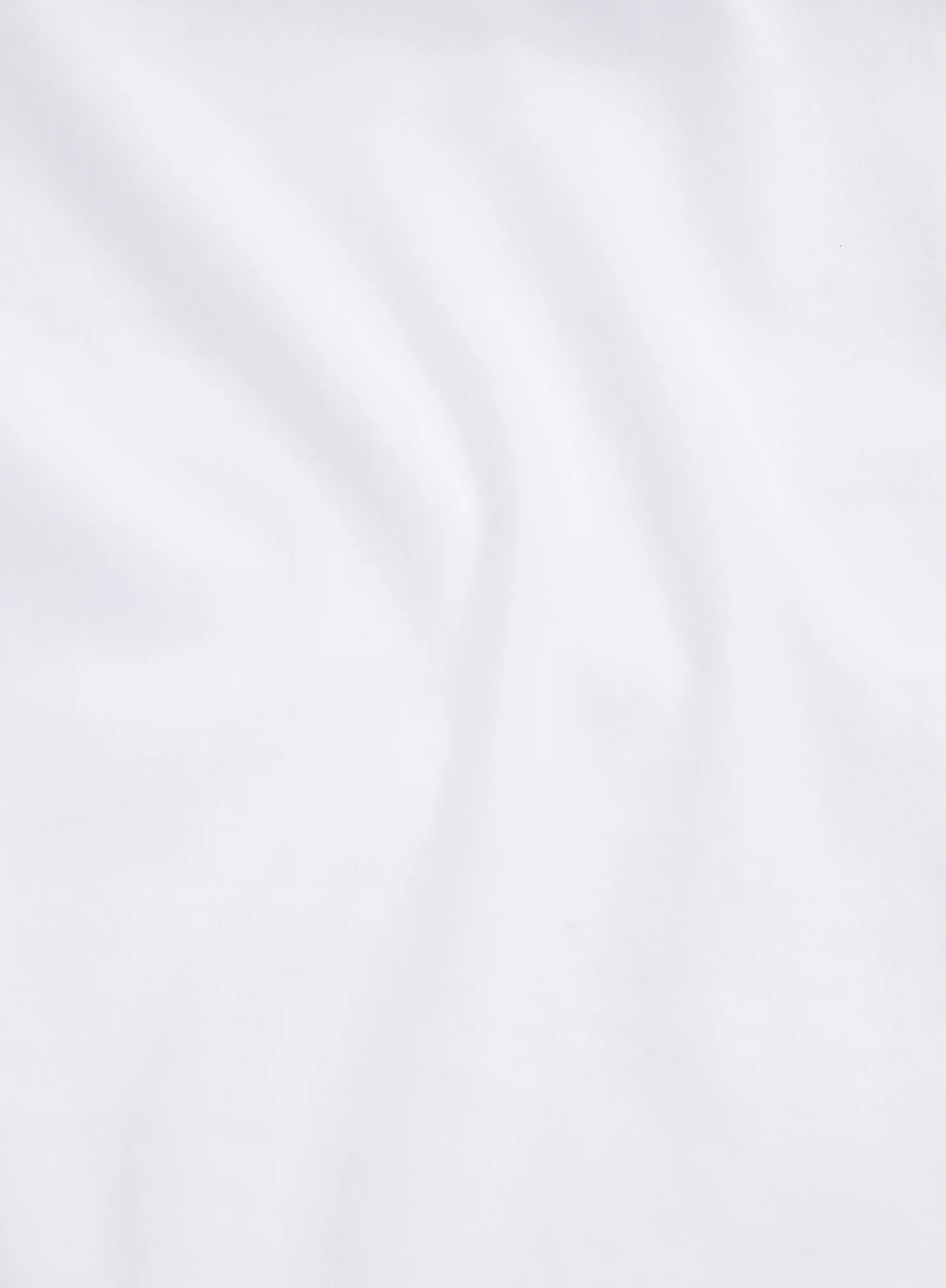 T-shirt Blanc Col Rond Manches Courtes en Deluxe Coton - Image 5