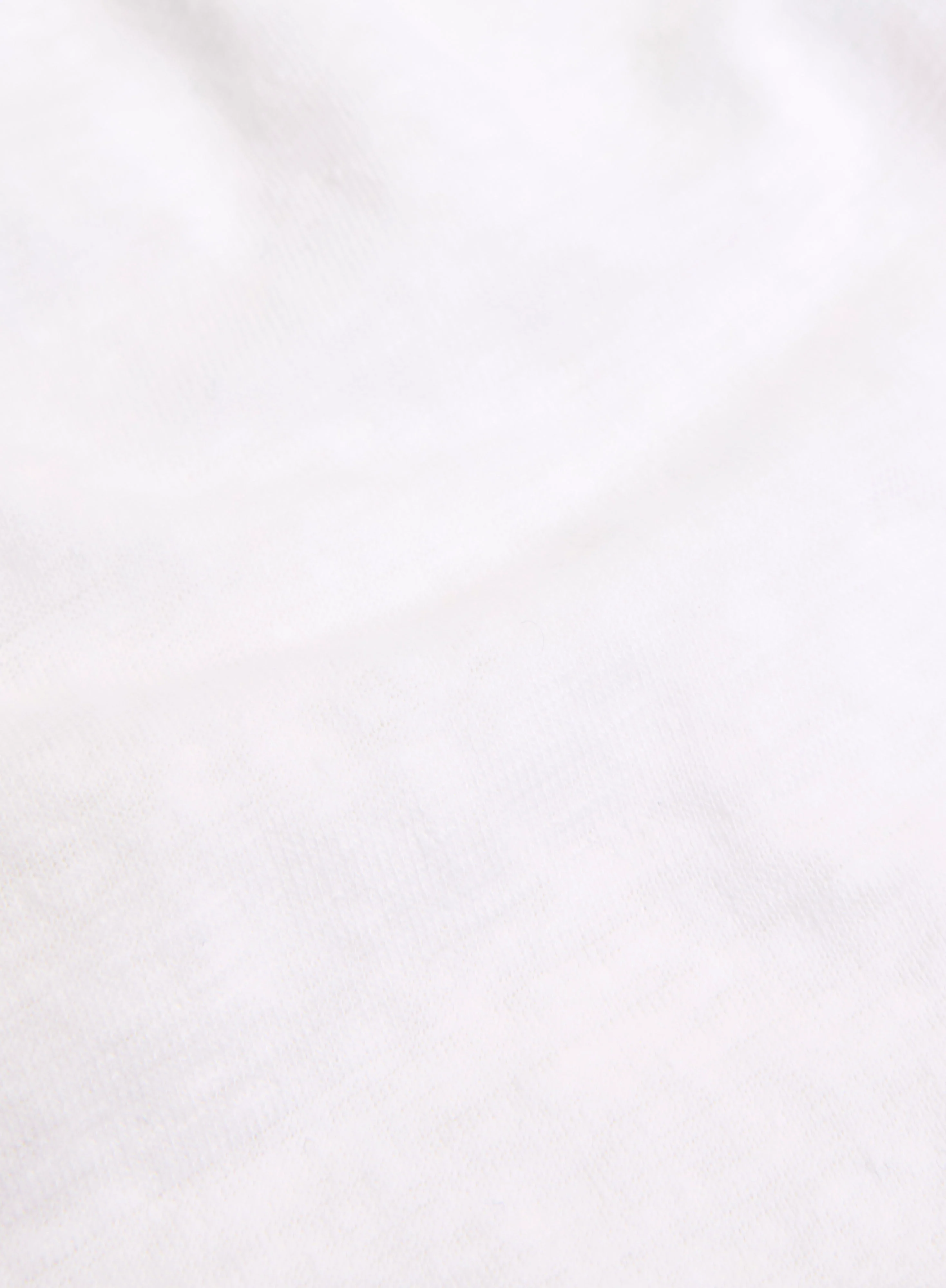 T-shirt Blanc Col Rond Manches Courtes en Lin / Elasthanne - Image 7