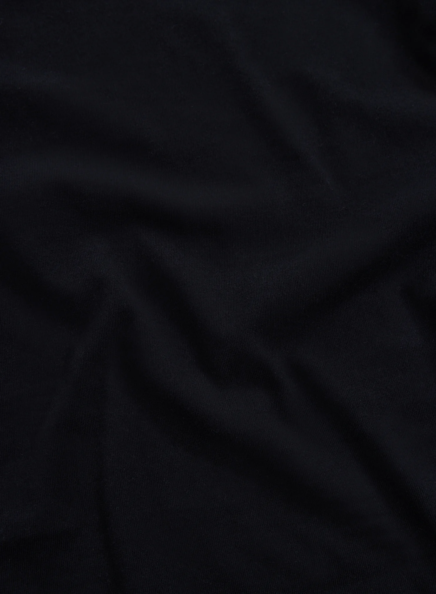 T-shirt Noir Col Rond Manches Longues en Coton organique - Image 6