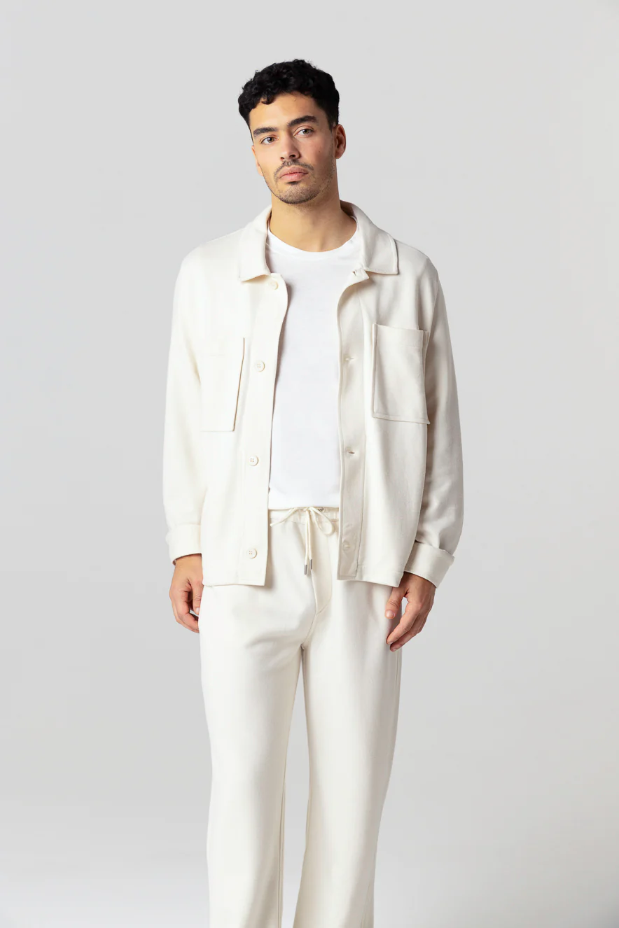 Veste Crème Manches Longues en Lyocel, Tencel / Coton Organique - Image 2