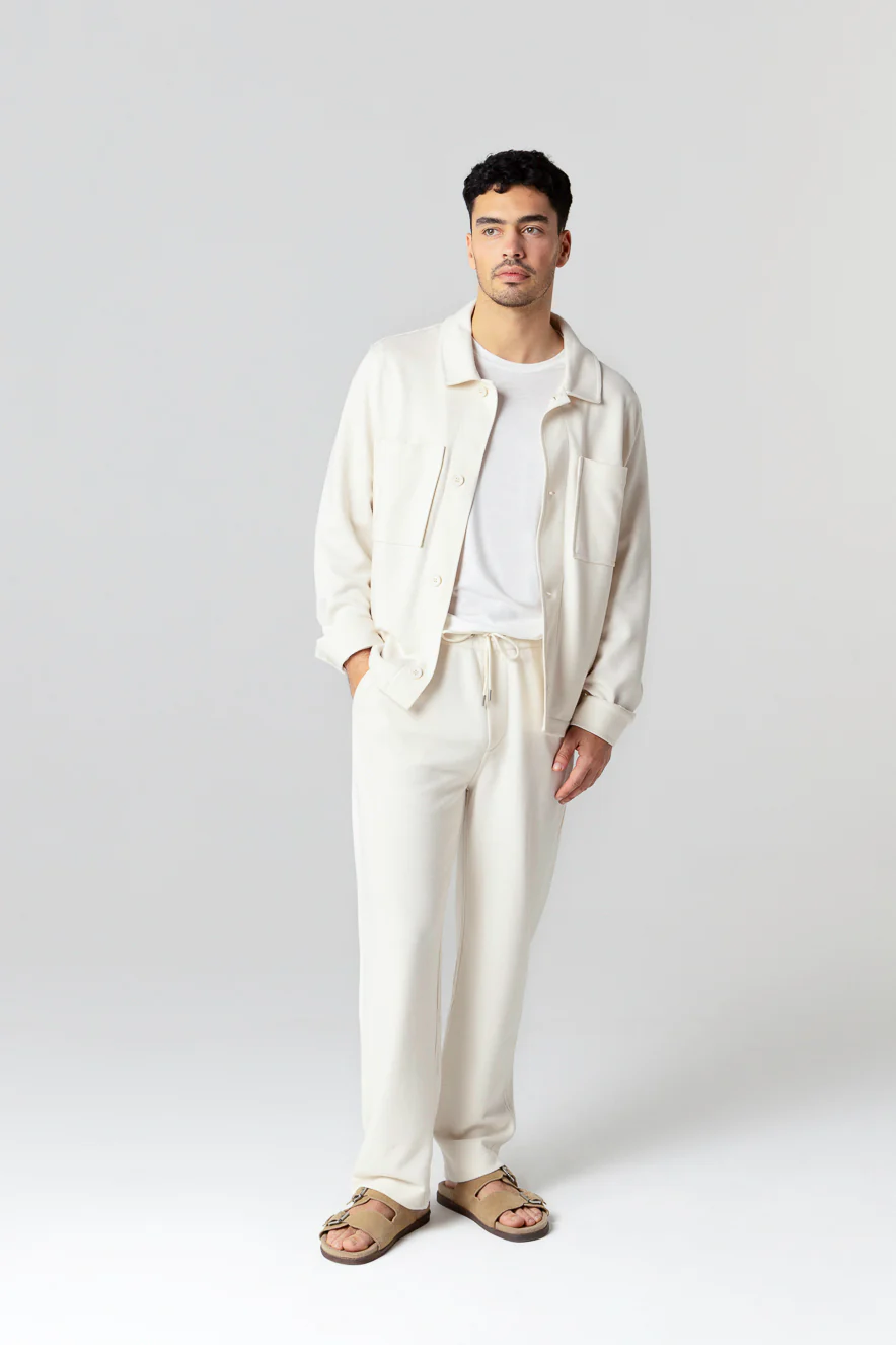 Veste Crème Manches Longues en Lyocel, Tencel / Coton Organique - Image 3