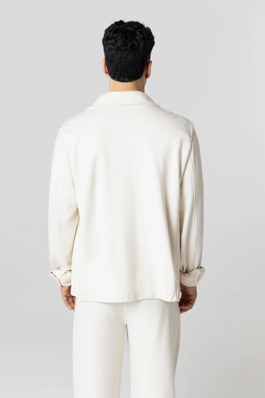 Veste Crème Manches Longues en Lyocel, Tencel / Coton Organique - Image 4
