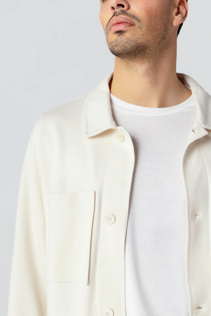 Veste Crème Manches Longues en Lyocel, Tencel / Coton Organique - Image 5