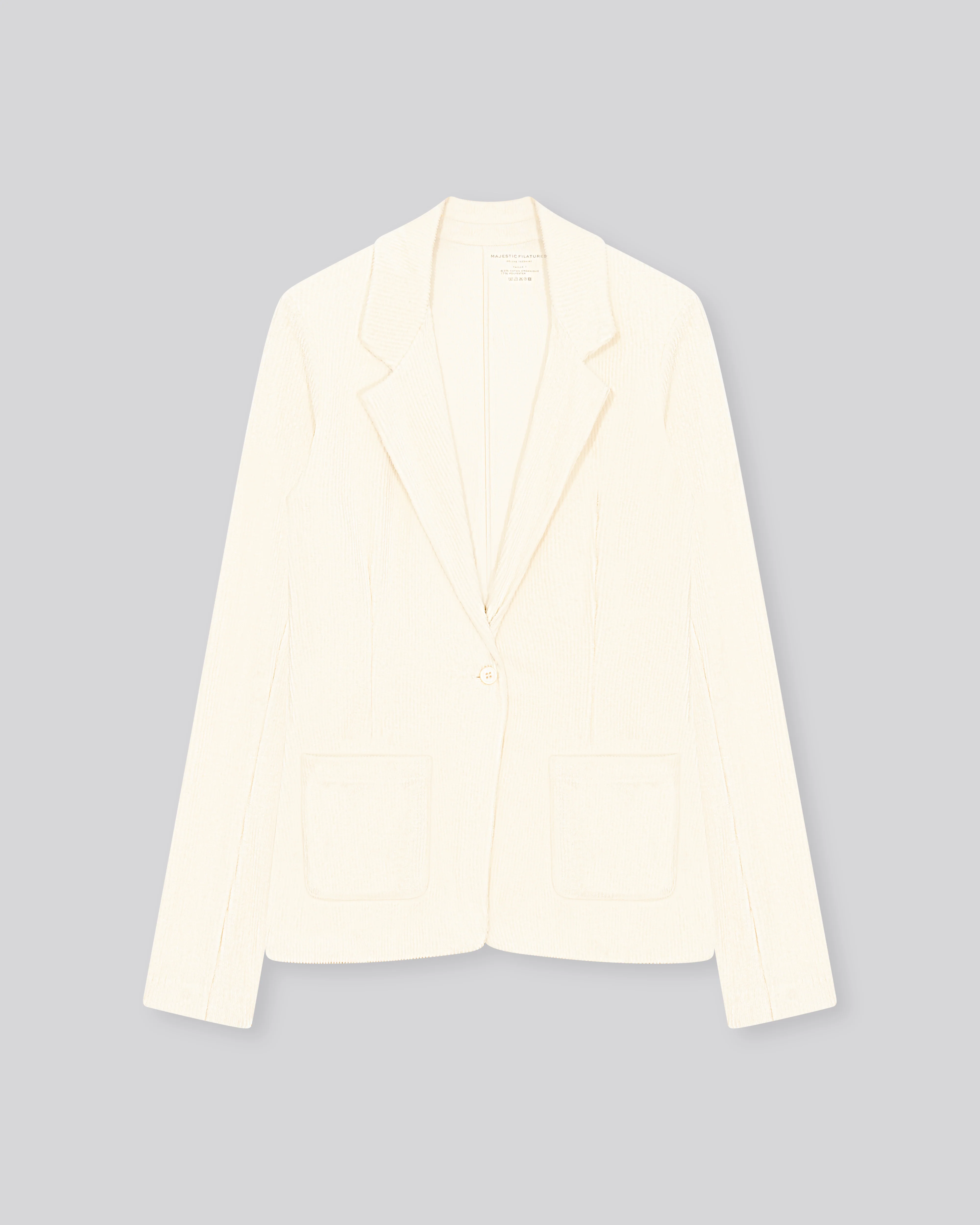Veste Crème Manches Longues en Coton Organique / Polyester - Image 6