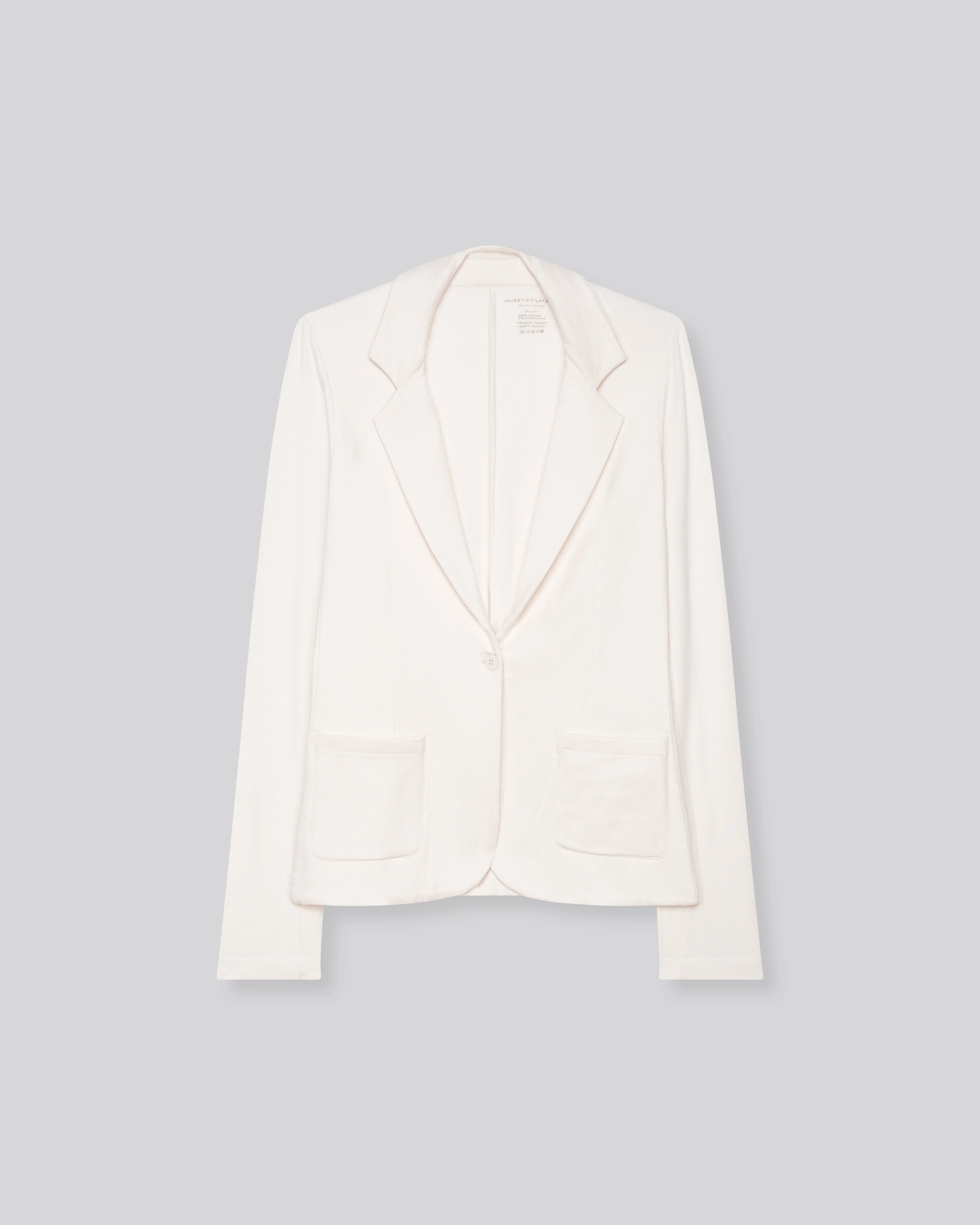 Veste Crème Manches Longues en Viscose / Elasthanne - Image 6