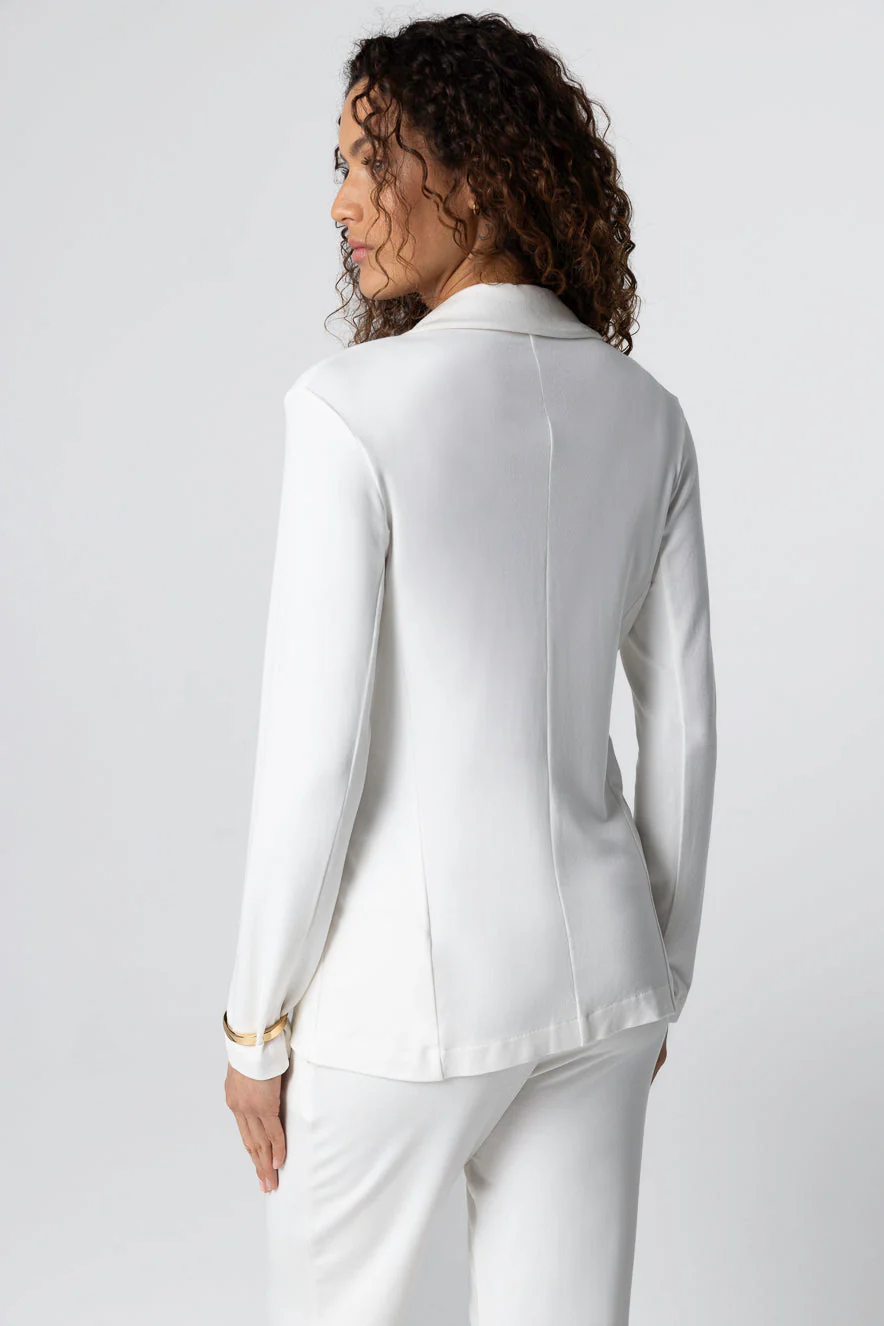 Veste Cream Manches Longues en Viscose / Elasthanne - Image 3