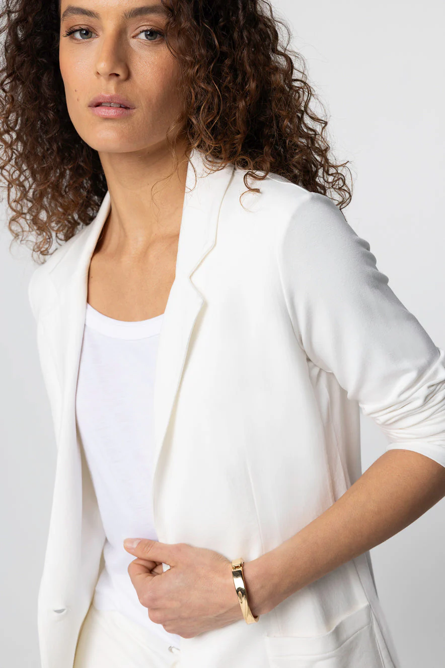 Veste Cream Manches Longues en Viscose / Elasthanne - Image 5