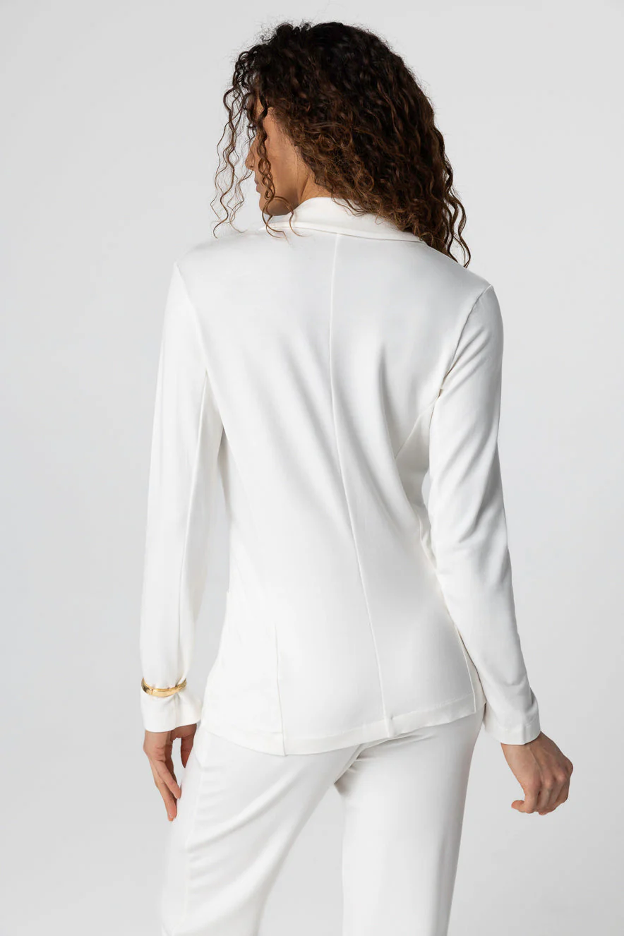 Veste Cream Manches Longues en Viscose / Elasthanne - Image 6