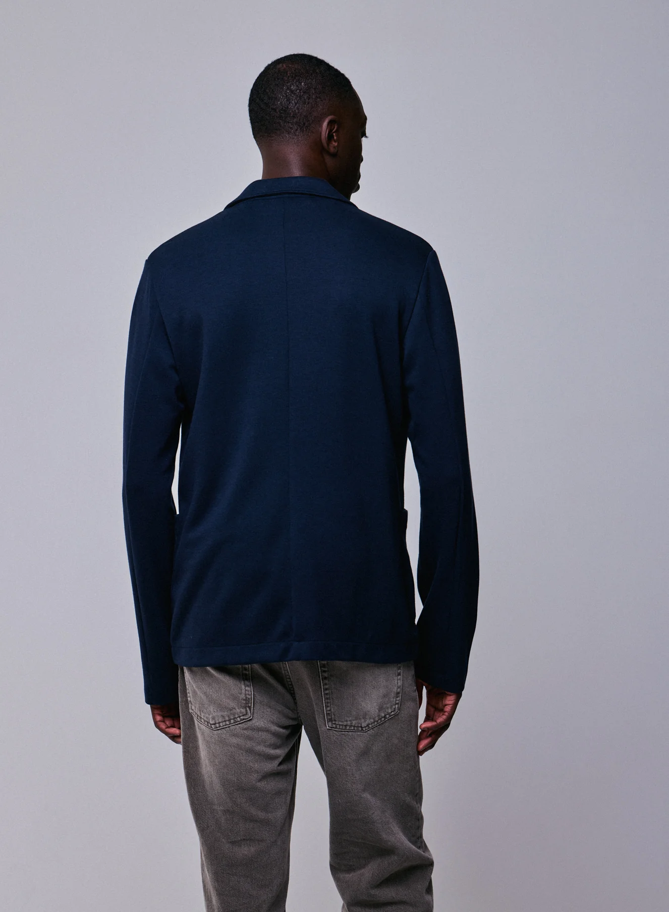 Veste Marine Col Veste Manches Longues en Lyocell / Tencel / Coton organique - Image 5