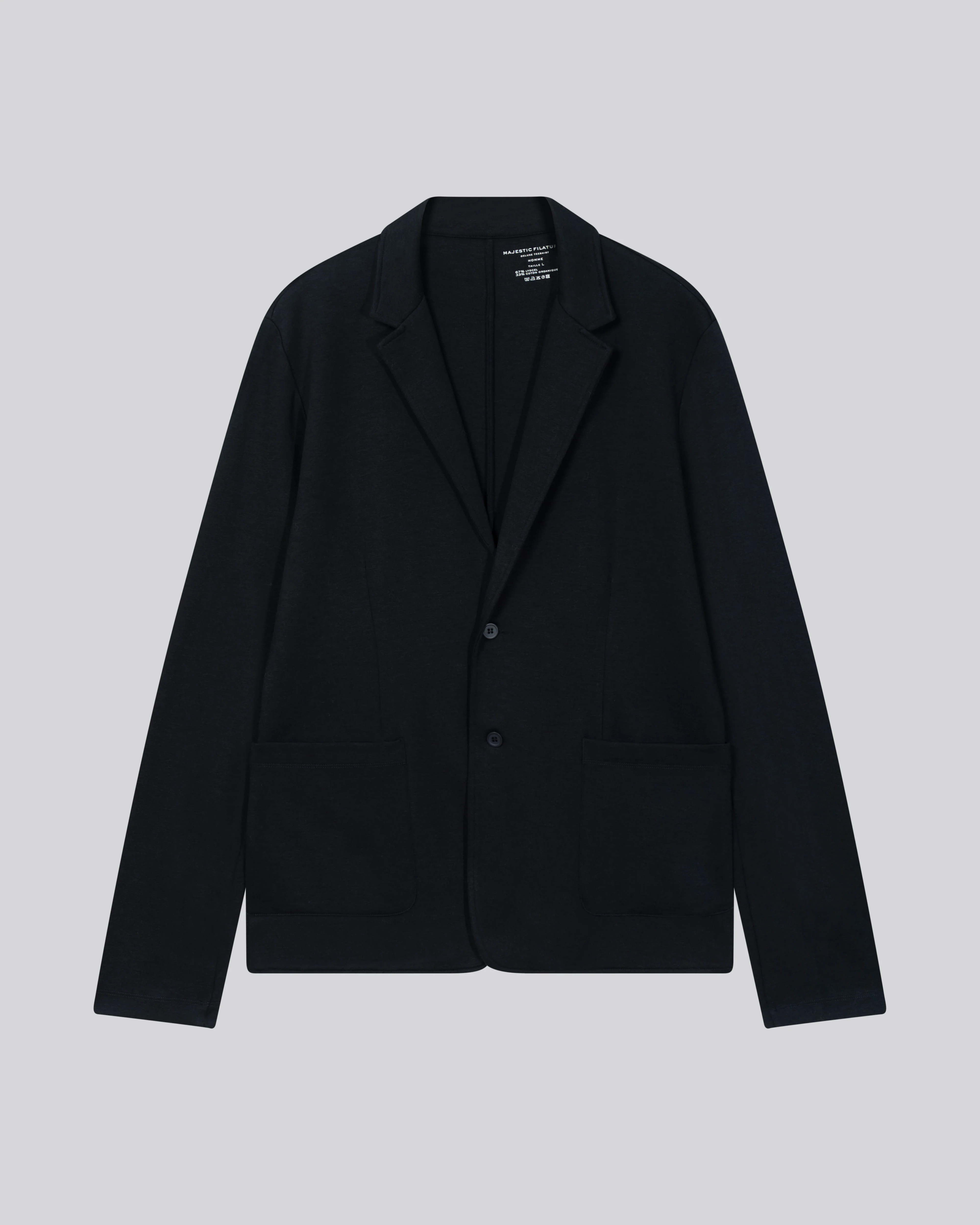 Veste Marine Col Veste Manches Longues en Lyocell / Tencel / Coton organique - Image 6