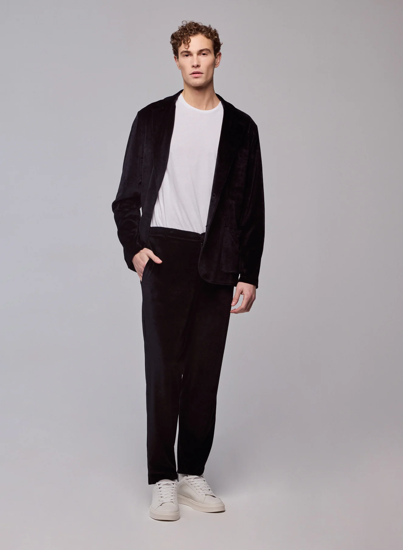 Veste Noire Veste Manches Longues en Coton Organique / Modal / Elasthanne - Image 5